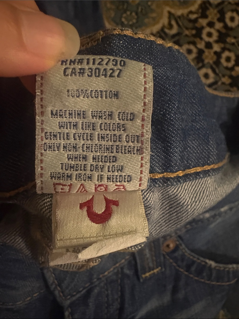 True Religion Women's Blue Distressed Jeans - Picture 9 of 9